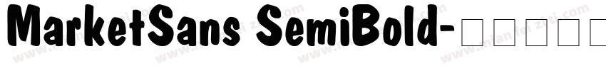 MarketSans SemiBold字体转换